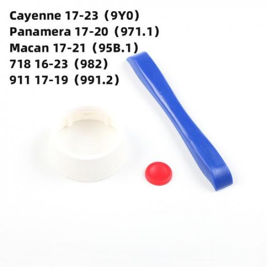 1x Colorful ABS Car Steering Wheel SC Knob Upgrade Change For Porsche 718 Macan