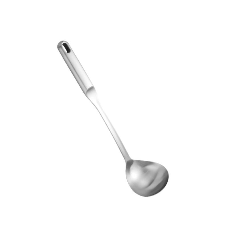 Metallkelle/Spatel mit langem Griff für Wok 316 Edelstahl Kochwerkzeug Praktischer Löffel/Schaufel Küchenutensilien X3UC
