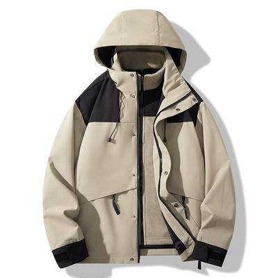 Men's 3-in-1 Detachable Three Anti-storm Jacket New Autumn and Winter Outdoor Couple Coat