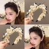 Sweet Polka Dot Bow Headband Retro Women'S Hair Clip High Crown Comb Hair Accessory