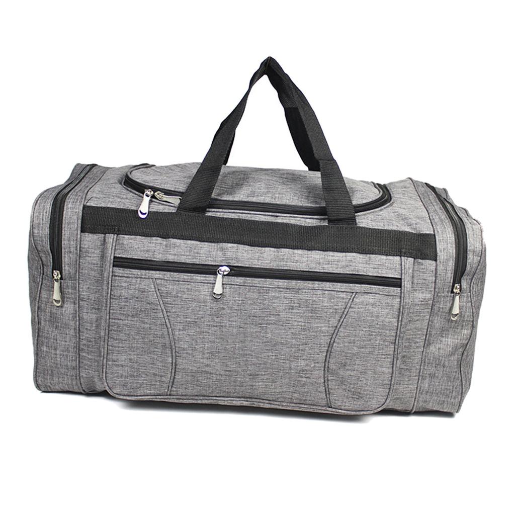 Travel Garment Bag Waterproof Large Capacity Multi Pockets Oxford Fabric Travel Bag for Gentlemen Light Gray S