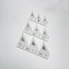 24TE Practical 90 Degree Patchwork Ruler Double Strip Clear Quilting Ruler Seam Sewing Foot Drawing Measuring Handmade Tool