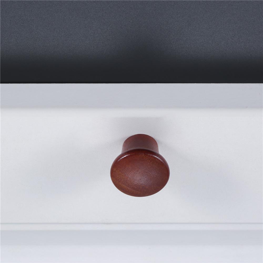 10pcs Mini Wood Knobs w/screw 23*20mm 0.91" Round Pull Single Hole Handle Unpainted Wooden Red White Decor Cabinet Drawer Chest