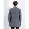 Yilten Men's Wool Blend Mid-length Lapel Coat