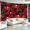 Tampa Bay Buccaneers Logo Wall Tapestry Aesthetic Wall Hanging Printed Fabric Blanket Decorative Tapestries for Bedroom Living Room Home Decor