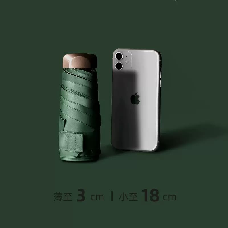 JunyueLiang Light Heat Folding Convenient To Comes with a Storage For Both Sunny and Rainy UV Wind Water Heat Stroke Rainy Season Gift Parasol,