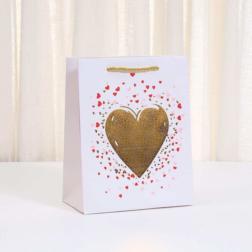 StoBag heart theme gift wrapping bags for sweets luxury designer bags romantic valentine gift bags for candy treat favors