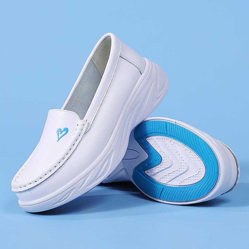 Women's Air Cushion Soft Sole Breathable Shoes - Comfortable & Versatile for Hospital Work