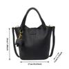 Damen PU-Leder Eimer Tasche Modisch Französisch Nische Designer Große Kapazität Vielseitig Pendler Crossbody Tasche Reise Tragetasche