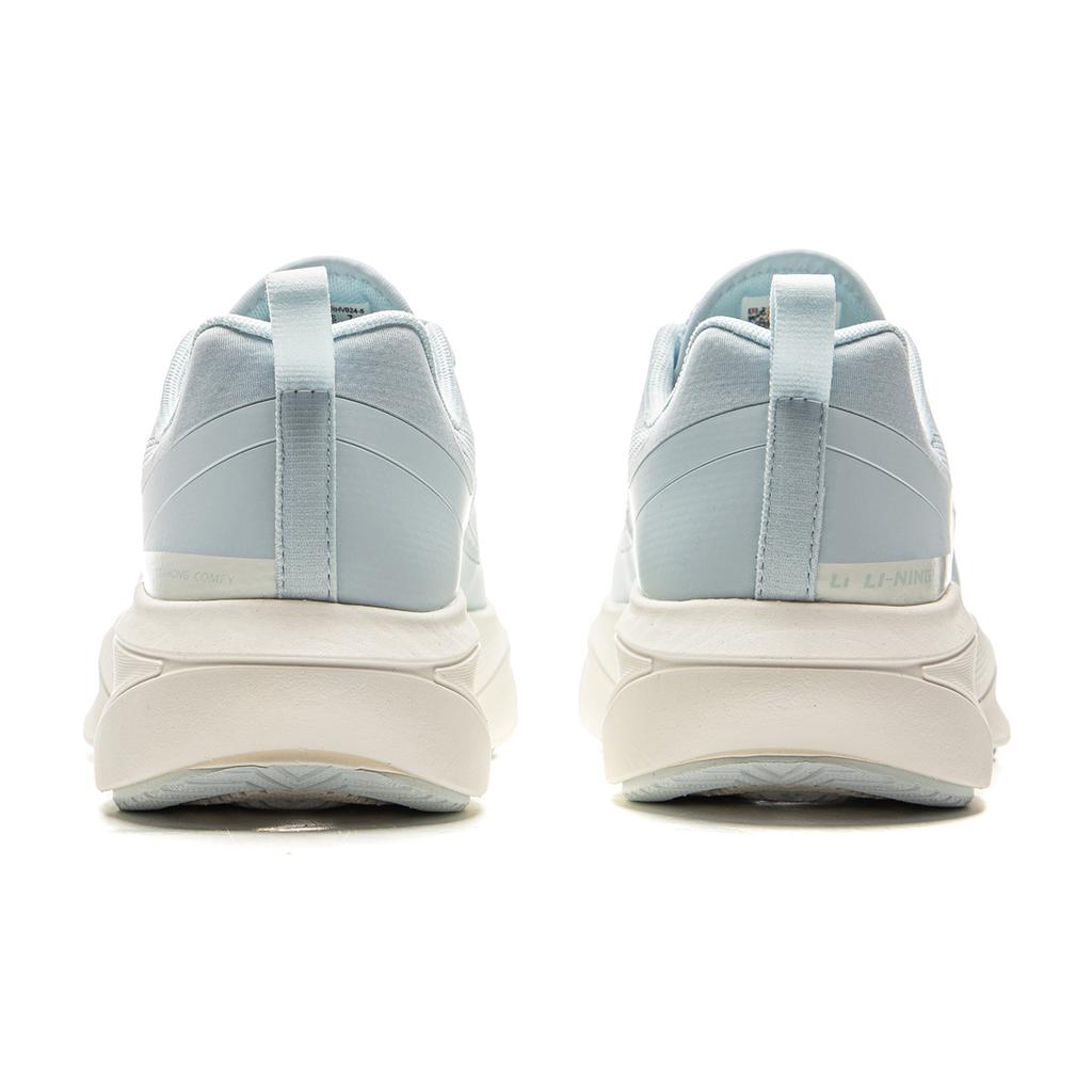 Li Ning Cushioning Slip Resistant Abrasion Resistant Support Lightweight Low Top Running Shoes Women's Blue ARHV024-5