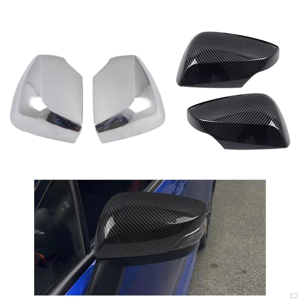 2pcs Rear View Door Mirror Cover Cap Trim,Car Accessories,Replacement Decoration for WRX Premium