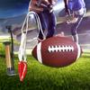 American Football And Mesh Bag, Wea-Resistant Competition Ball, Rugby Ball for Indoor Sports