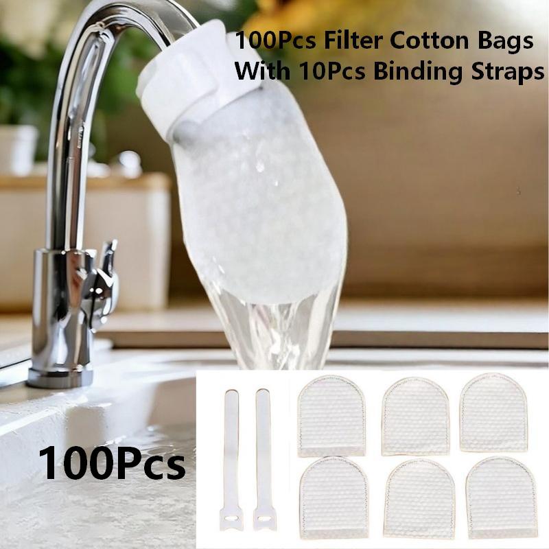 Reliable 40Pcs Faucet Filter Cotton Bags for Maintaining Fresh Water in Your Kitchen