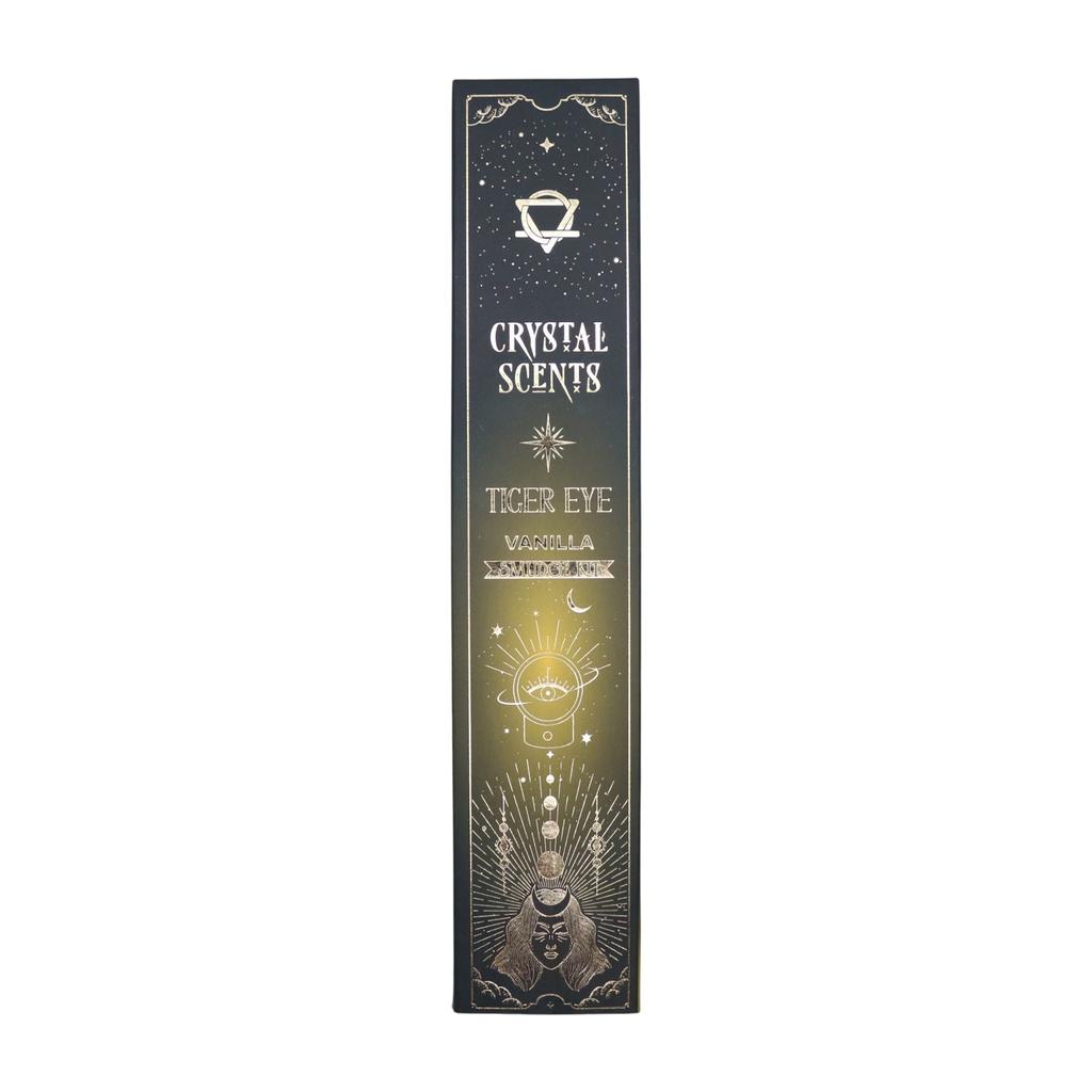 6x Tiger Eye Crystal Scents Smudge Incense – Vanilla