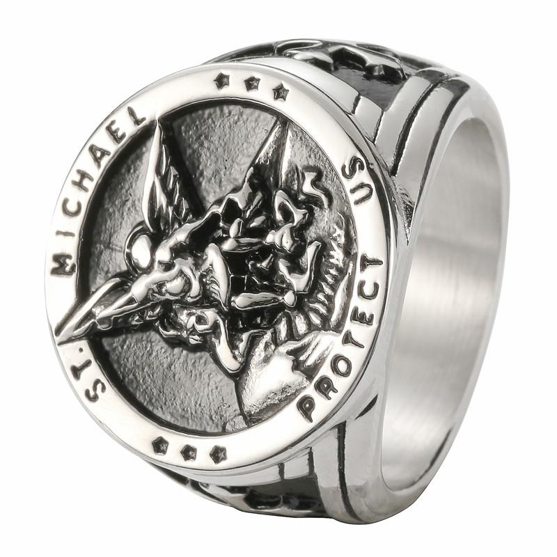 Purple Coffin Mummy Ring 316L Stainless Steel Jewelry Size 7-13 Punk Ring