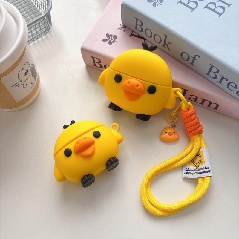 Applicable AirPods 1 Generation Bluetooth Headset Cover Nostril Chicken Apple Pro1/1 Generation Cartoon Silicone Anti-drop Protective Case