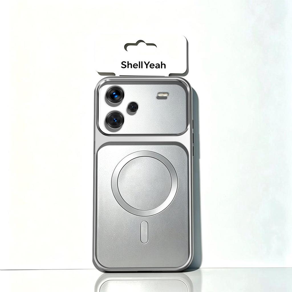 Casing for Xiaomi Redmi Note 13 Pro+ 5G Magnetic Metallic Big Window Case