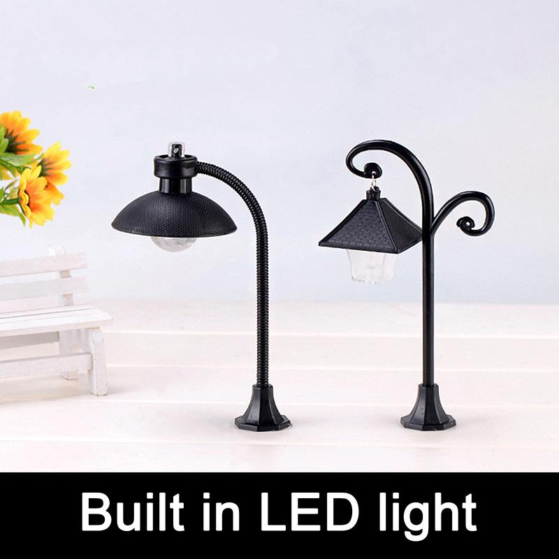 Miniaturi Park Lampă stradală Păpușă Micro Peisaj Artizanat Luminar Decor acasă