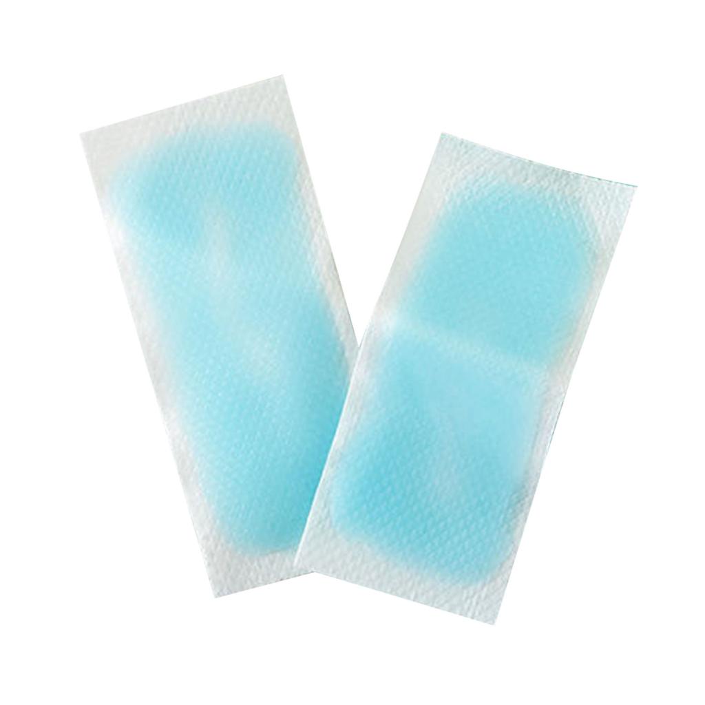 20 Sheets Cooling Patches Rapid Cooling Portable Cooling Soft Gel Sheets for Fever Summer Travel