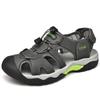 Large size Amazon summer leather sandals first layer cowhide outdoor creek shoes casual men's beach shoes