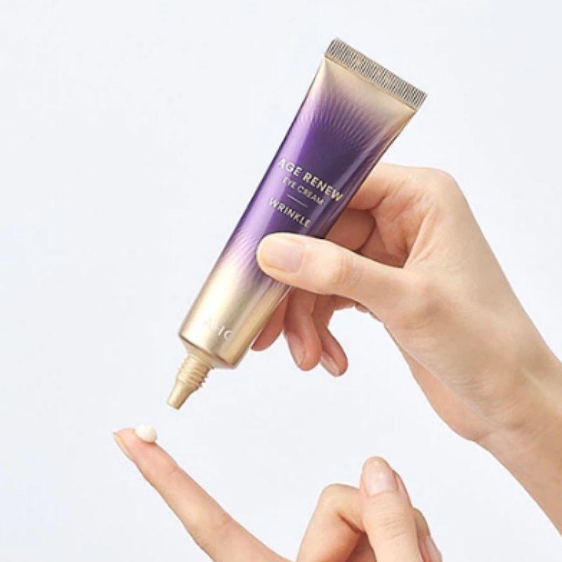 AHC Crema de Ojos Renovación de Edad Arrugas 30ml – Crema de Ojos Antiarrugas Reafirmante para Piel Hidratada y Juvenil