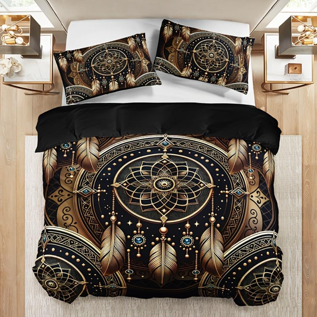 

Dream Catcher Digital Printed Bedding Set Soft Duvet Cover King Queen Twin Single Size Bithday Gift for Boy Girl Room Decoration EU Single135x200cm