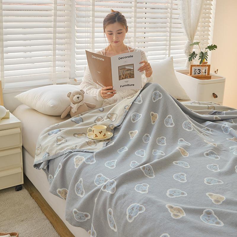 200x230cm Class A Cotton Gauze Blanket Summer Towel Quilt Air Conditioning Blanket
