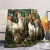 1PC Bloom Flock Print Flannel Blanket, High quality Comfortable for All Seasons, Home Decor, Warmth and Comfort
