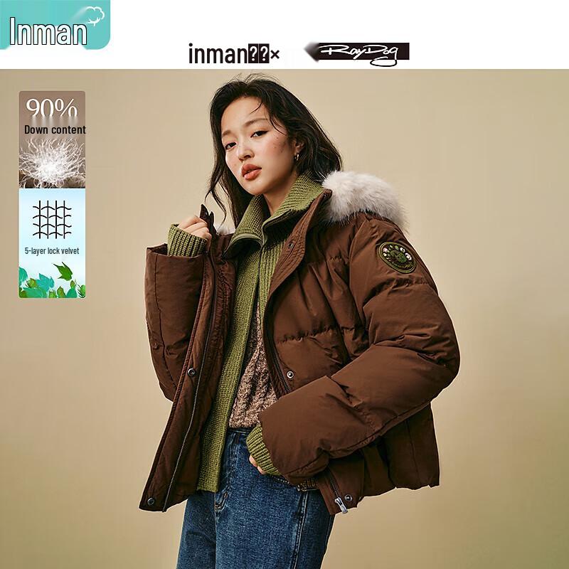 

INMAN Women s Mirei Collaboration Short Hooded Duck Down Jacket XL