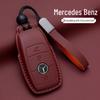 Mercedes-Benz Original Color Nappa Leather Key Case for GLE, GLAC200L, C260L, E300L, E-Class, S-Class, and C-Class.