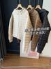 Rib Feeling Hooded Down Jacket! Simple Old Money Style! Keep Warm and Thin White Duck Down Women's Winter G
