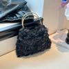 Rose And Pearl Evening Chain Bag Banquet Handbag Versatile Crossbody Bag For Cheongsams And Evening Gowns