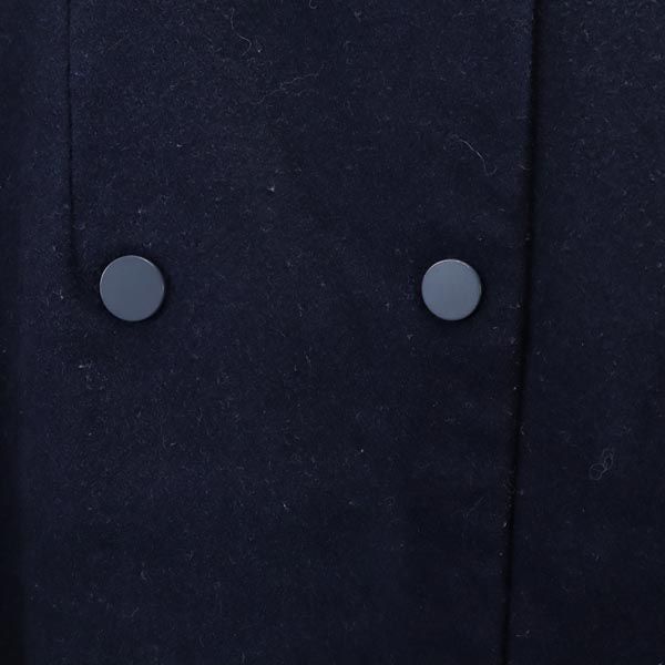 Lacoste Vlněná směs Kabát bez barvy 38 Tmavě modrá Dámský Použitý