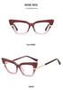 2025 Cross Cat Eye Glasses: Anti-Blue Light European & American Frames, Internet Celebrity Style, Bare Face Optical Design