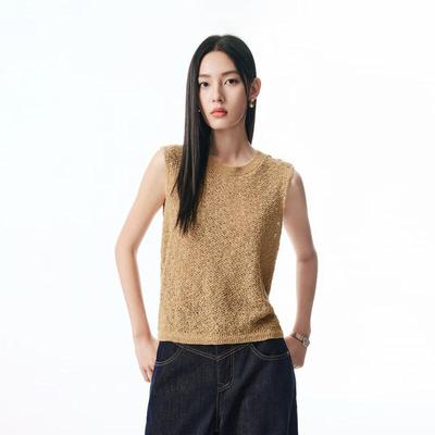 PEACEBIRD Damen Strickweste mit Struktur