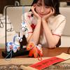 12CM Roztomilý Mini Koňský Přívěsek Klíčenka Plyšová Hračka Kawaii Životu Podobné Zvířecí Simulace Vyplněná Panenka Dekorace Tašky