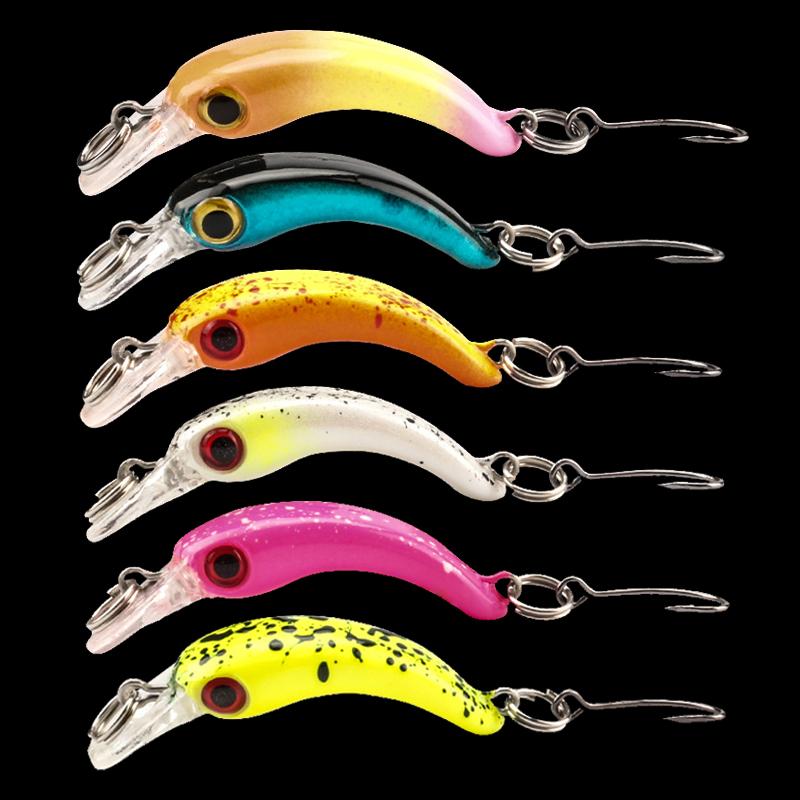 

Набор мини-воблеров для рыбалки, 6 шт./лот, плавающий воблер, искусственная приманка, крутые рыболовные снасти