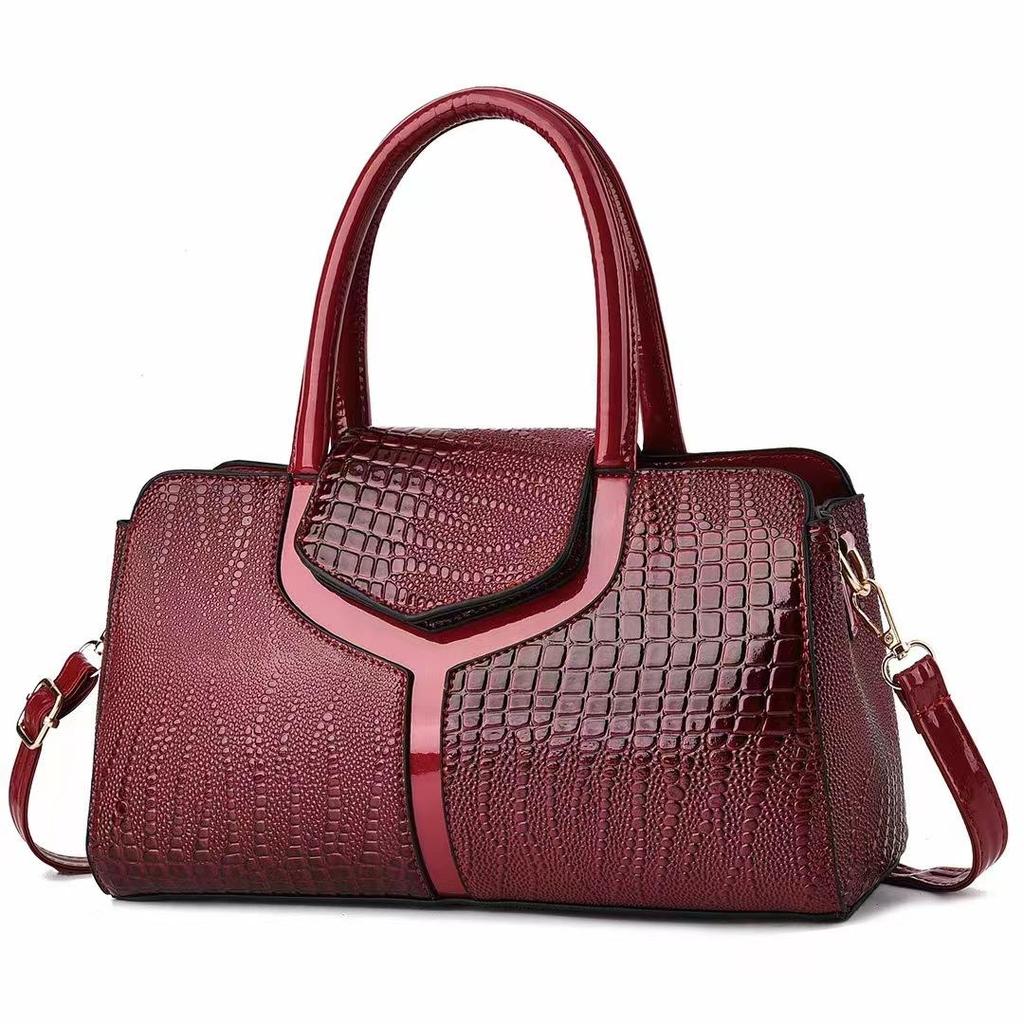 Yeni Moda Timsah Desen Çanta Kadınlar için Büyük Kapasiteli Rahat Bir Omuz Crossbody Çanta
