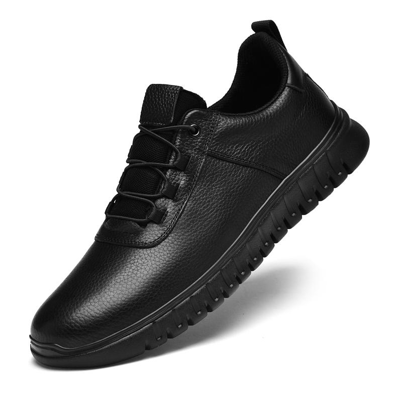 

Fashion 2025 Trendy Men s Outdoor Oxford Shoes Thick Soled Versatile Men s Genuine Leather Casual Shoes Minimalist Workwear Shoes 38