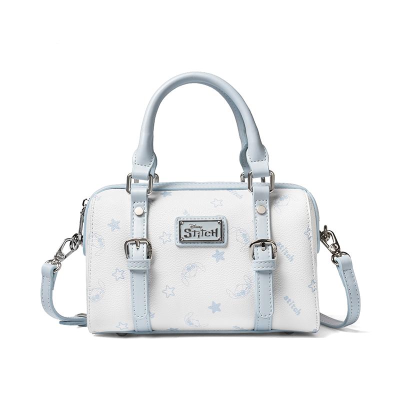 New Disney PVC Boston Bag, Crossbody, One Shoulder, Handbag Women's Blue BMK-72769