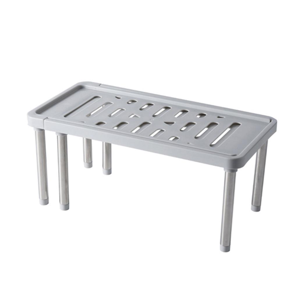 

Регулируемая полка-органайзер, шкаф для хранения, подставка для кладовой, подставка для кухни серый