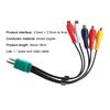 Audio Video Cable 18cm 3.5mm+2.5mm To Professional High-definition 5RCA AV Component Adapter Cord