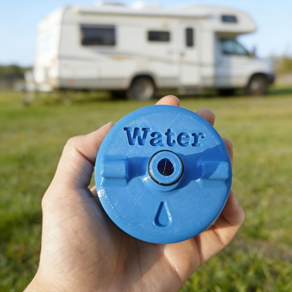 

An Adapter for RV Water Tanks, a Water Filling Device Equipped with a Quick Hose Connector And O-Ring Seal,Without Battery синий