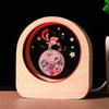 Luminous Crystal Ball Starry Sky Crystal Ball 3d Inner Carving Glowing Night Light Tabletop Ornament Creative Holiday Gift
