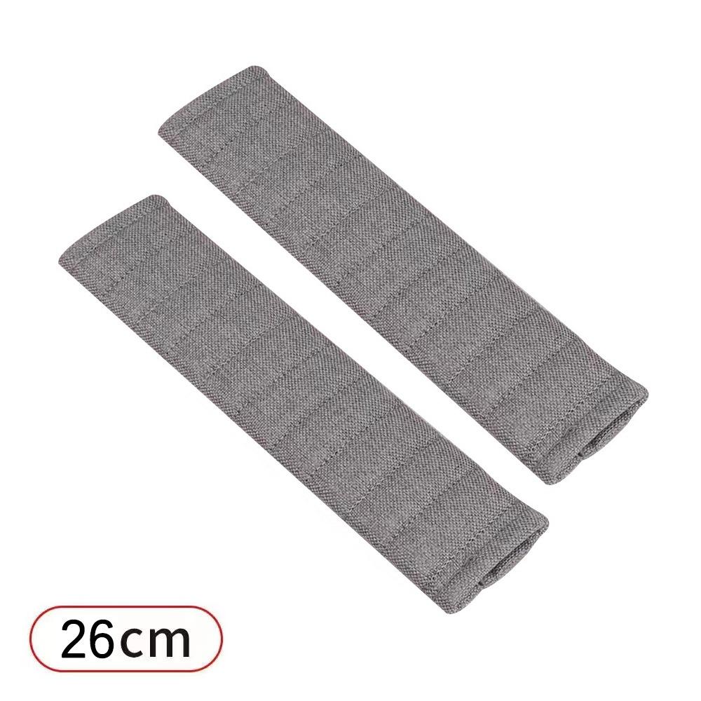 2Pcs Linen-cotton Car Seat Belt Cover Comfort Car Seat Belt Pad Car Accessories Car Use
