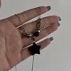Goth Harajuku Carino Y2k Estetica Nodo Ciondolo Catena a Serpente Perline Catena a Corda Collana Per Ragazza Choker Cool Anni '90 Accessori