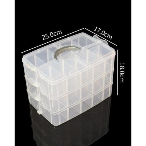 To all Genie Beyblade Storage, Large Capacity Storage Case, Holds 30 Beyblades, Portable Storage Box with Dividers and Parts Organizer, Clear Case