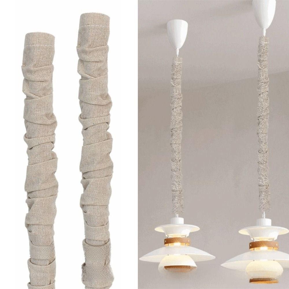 Copricavo Universale 4/6 Piedi Tessuto di Lino Manicotto per Cavi Ufficio Casa Protezione Cavi Elettrici Per Cavi di Illuminazione Gestione Cavi