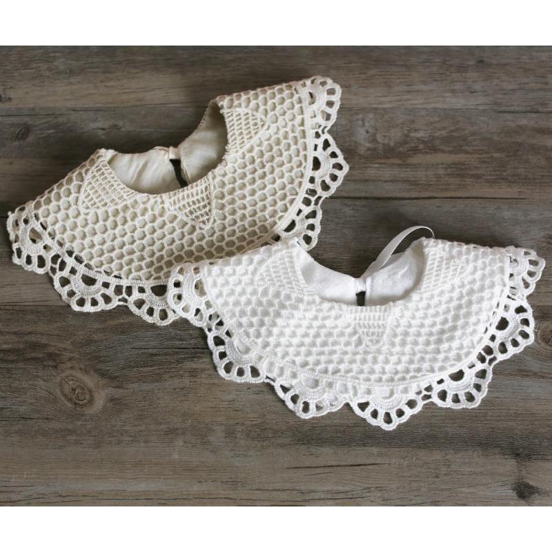 Brand New Baby Girls 100% Cotton Lace Bibs Baby Burp Cloths 0-3Year