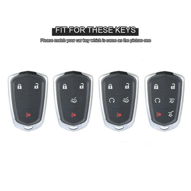 Car Key Shell Case Cover For Cadillac Ats Ct6 Cts Dts Xt5 Escalade Esv Srx Sts Xts Elr 2014 - Remote Key Holder Keychain
